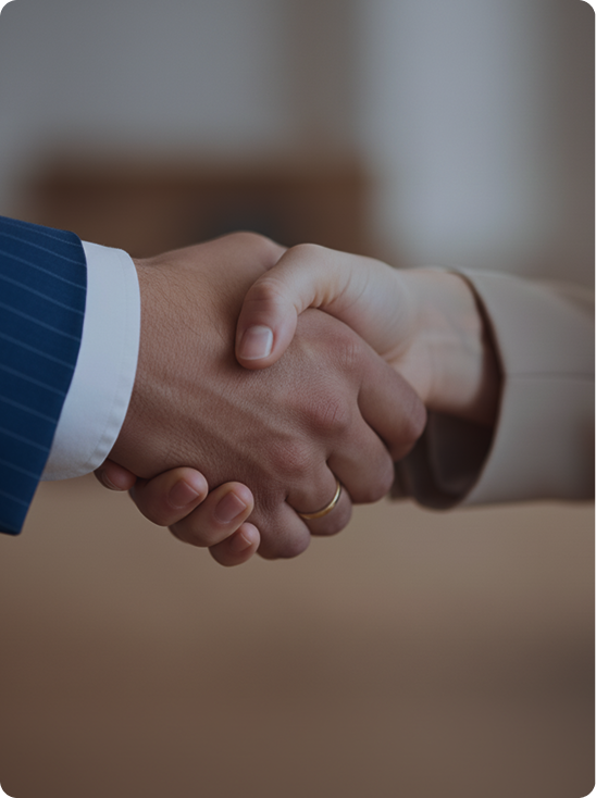 Professional handshake